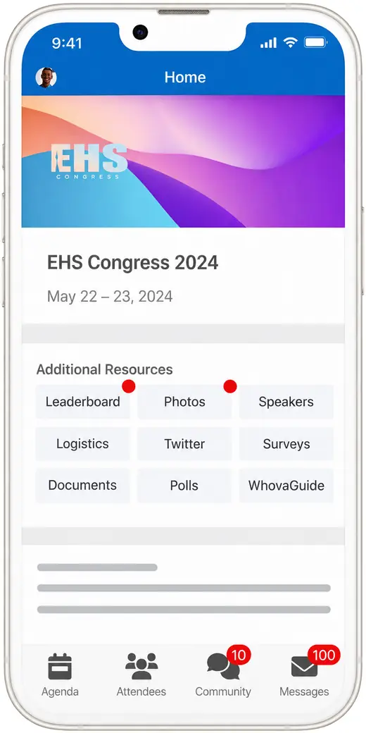 EHS Congress 2027 event app on Whova