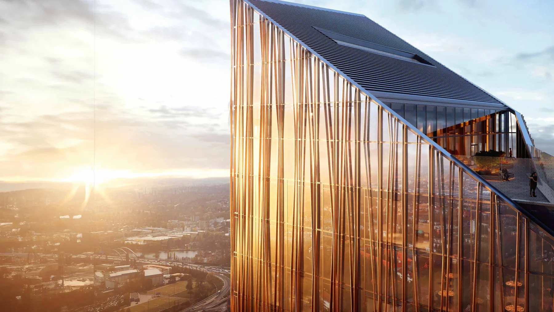 The Estrel Tower — The Sky Floors · 176 m